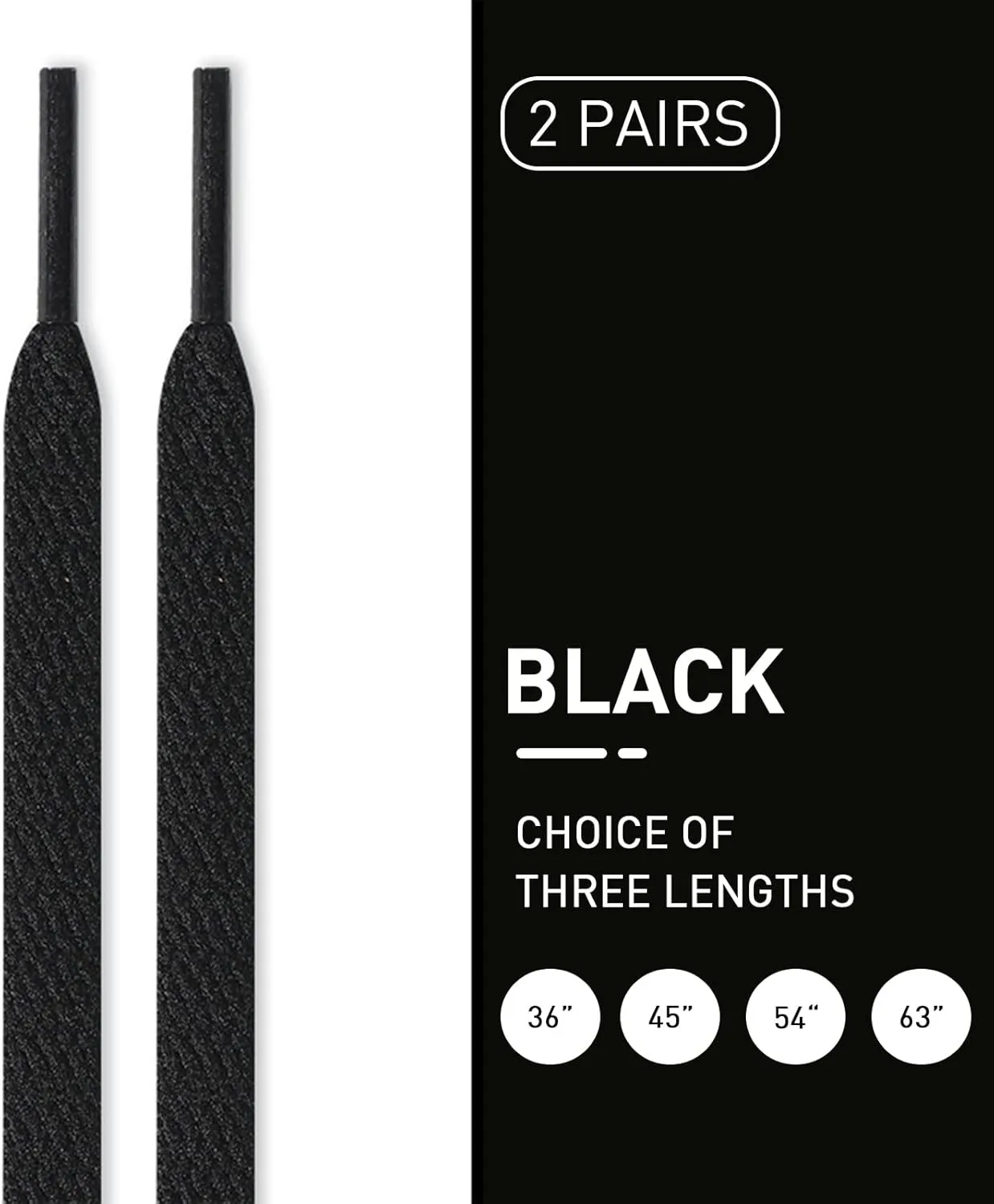 2 Pair Flat Shoelaces 36"-72" Length Replacement Laces for Air Force 1,with 2 Pair Shoe Lace Charms for AF1 Sneaker