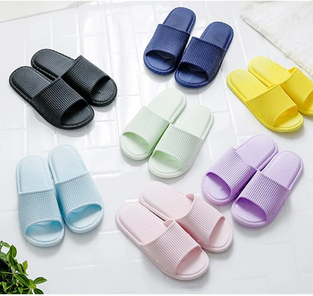 AYYDMY Comfort Shower Shoes, Non Slip Quick Drying Bathroom Slippers for Women Men Unisex, Soft Platform Cushion Slide Sandals for Living Room, Pool, Beach, SPA, Public Showers, Indoor, Outdoor