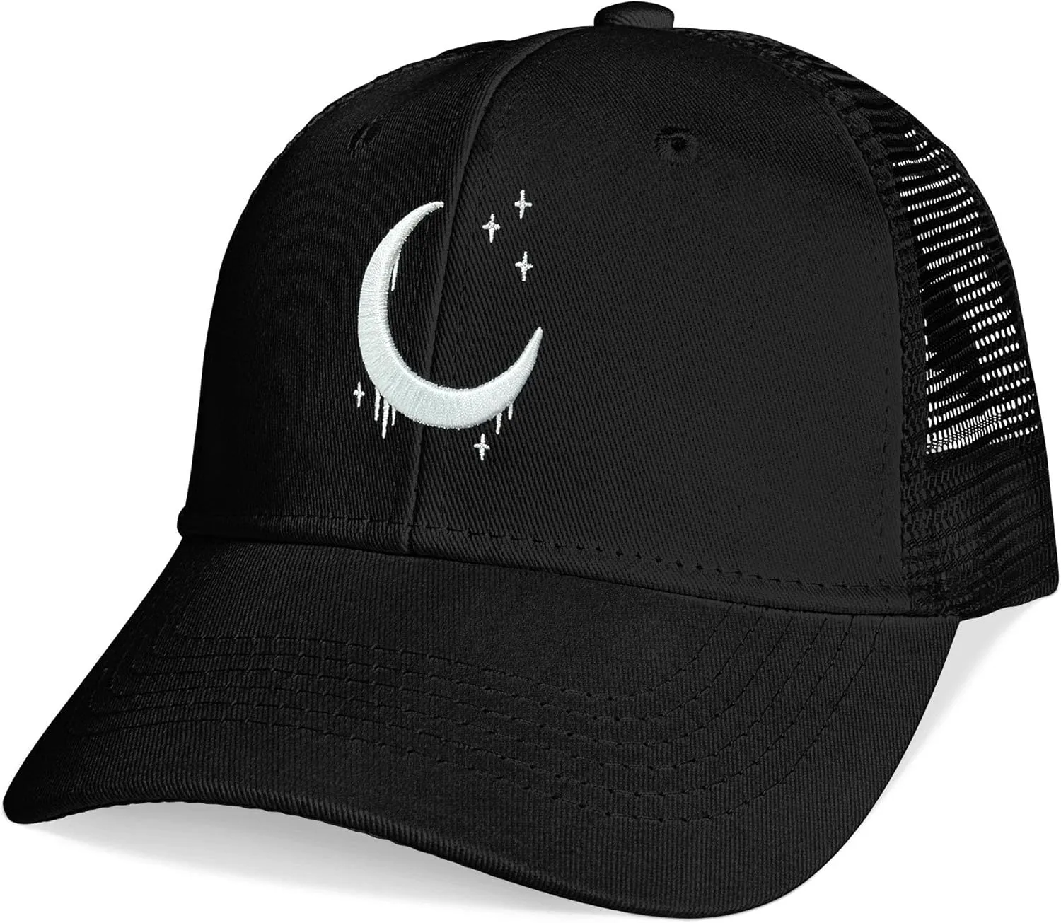 Baseball Caps Embroidered Adjustable Mesh Dad Hat Black Trucker Hats for Men and Women