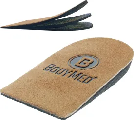 BodyMed Adjustable Heel Lift for Men and Woman, Medium (1-Pack) - Non-Slip Orthopedic Insert for Leg Length Discrepancies with 3 Removable 1/8 in. Layers