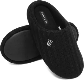 FANTURE nisex Men's Women's Memory Foam Slippers Comfort Cotton-Blend Closed Toe House Shoes Indoor Scuff-U419WMT029-2024-0606