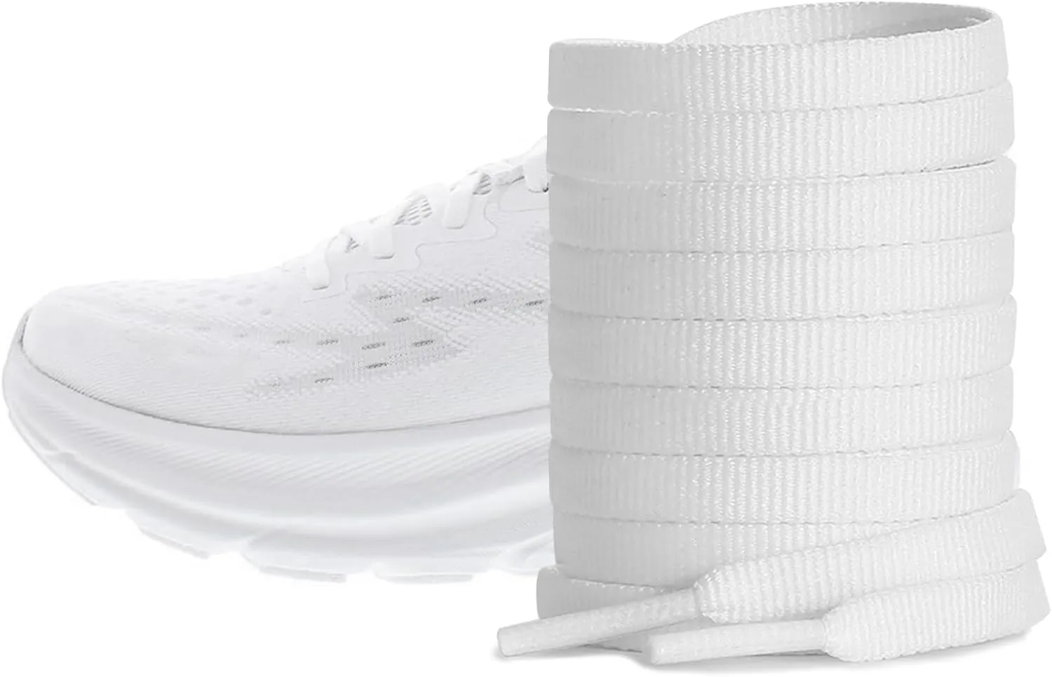 Flat Shoe Laces for HOKA ONE ONE Running Shoes, 1/4"(6mm) Replacement Shoelaces for Sneakers
