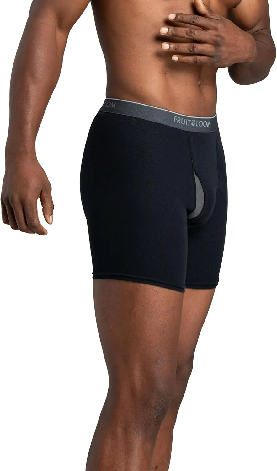 Fruit of the Loom Men's Coolzone Boxer Briefs, Moisture Wicking & Breathable, Assorted Color Multipacks