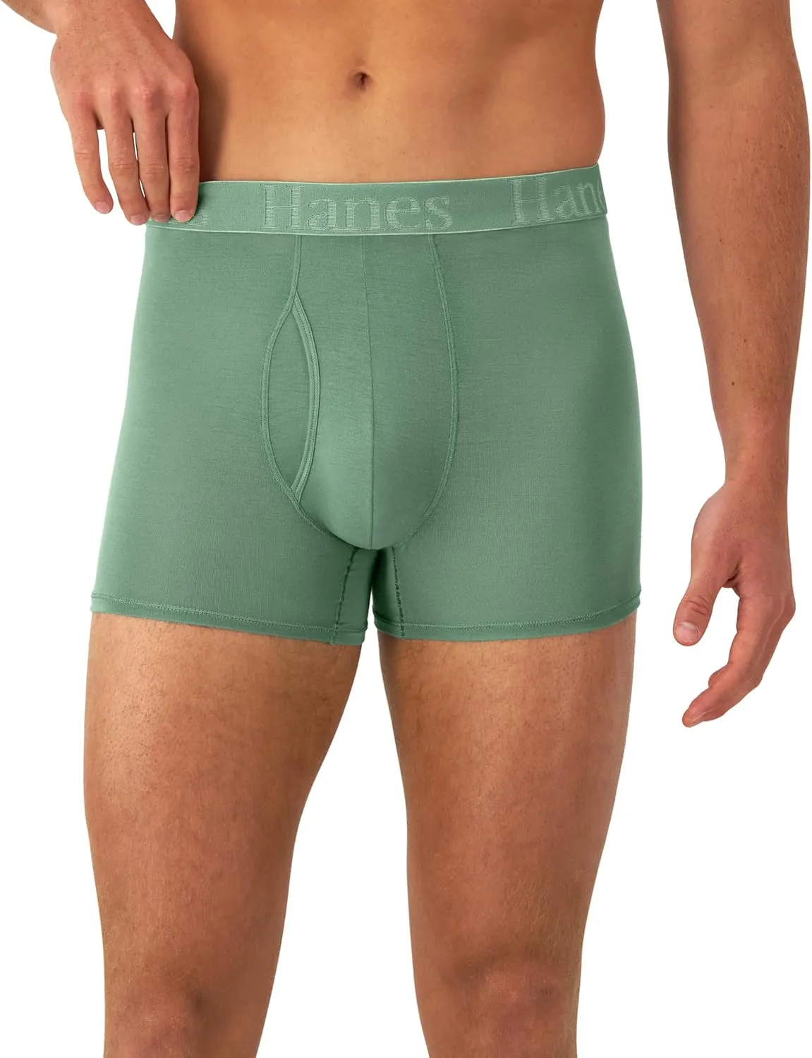 Hanes Men's Supersoft Underwear, Viscose from Bamboo, Trunks and Boxer Briefs
