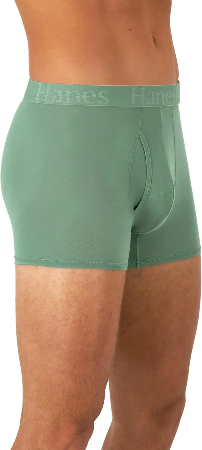 Hanes Men's Supersoft Underwear, Viscose from Bamboo, Trunks and Boxer Briefs