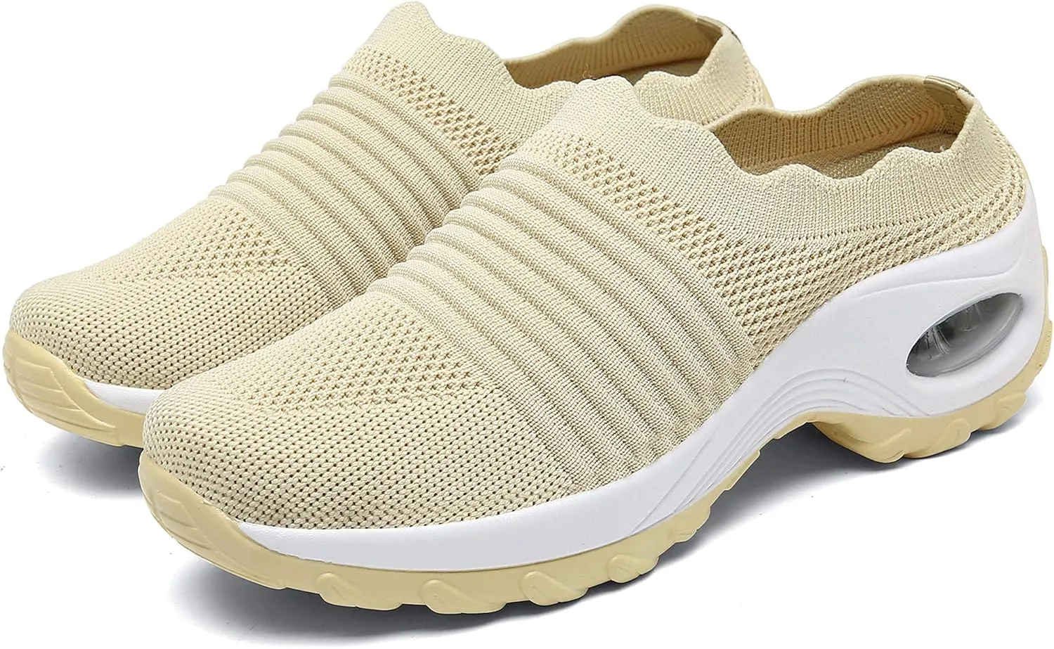INMINPIN Women's Slip-on Mule Sneakers Lightweight Breathable Casual Shoes Platform Outdoor Clog Slippers