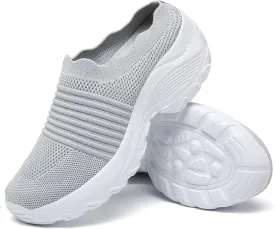 INMINPIN Women's Slip-on Mule Sneakers Lightweight Breathable Casual Shoes Platform Outdoor Clog Slippers