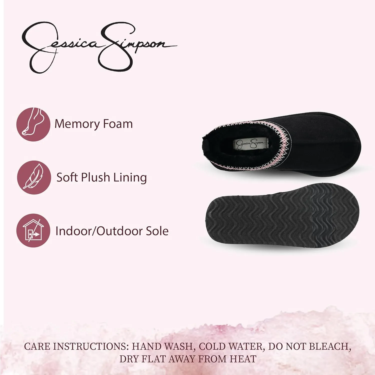 Jessica Simpson Womens and Girls Indoor/Outdoor Platform Clog Slipper - Mommy & Me Size Options