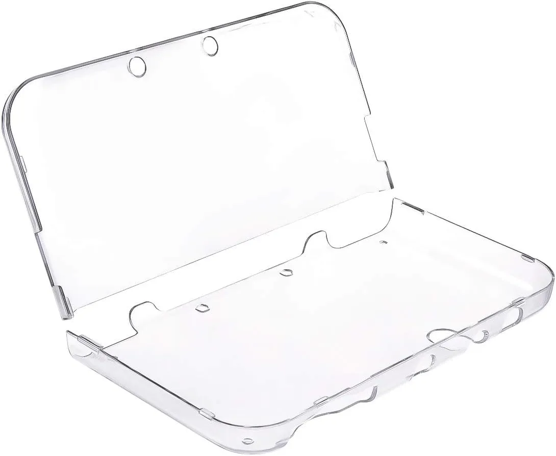 New 3DS XL Case - Ultra Clear Crystal Transparent Hard Shell Protective Case Cover Skin for New 2015 Nintendo 3DS XL LL - [New Modified Hinge-Less Design]