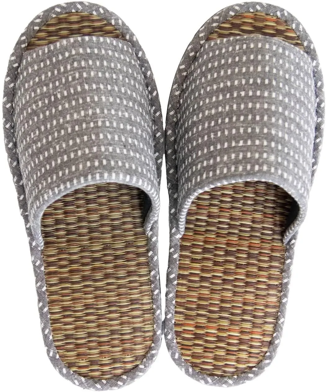 OKA Tatami Slippers, Made in Japan (Grass & Root, Japanese)