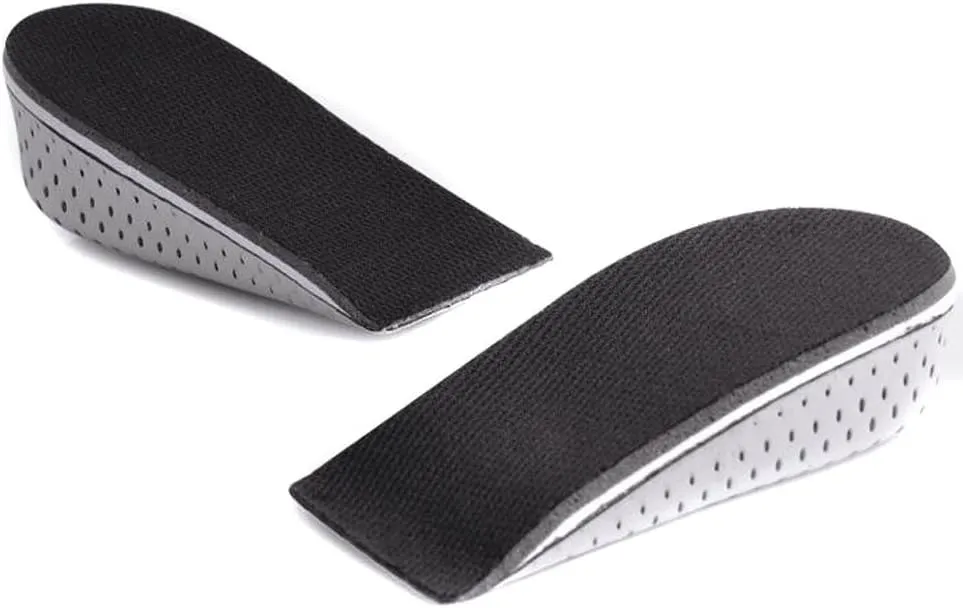 One Pair Breathable Memory Foam Height Increase Insole Invisible Increased Heel Lifting Inserts Shoe Lifts Shoe Pads Elevator Insoles for Men Women (4.3cm Height)