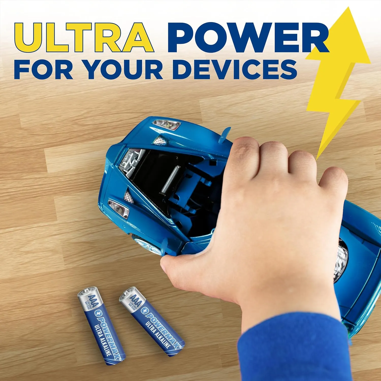 Powermax 24-Count Triple AAA Batteries, Ultra Long Lasting Alkaline Battery, 10-Year Shelf Life, Reclosable Packaging
