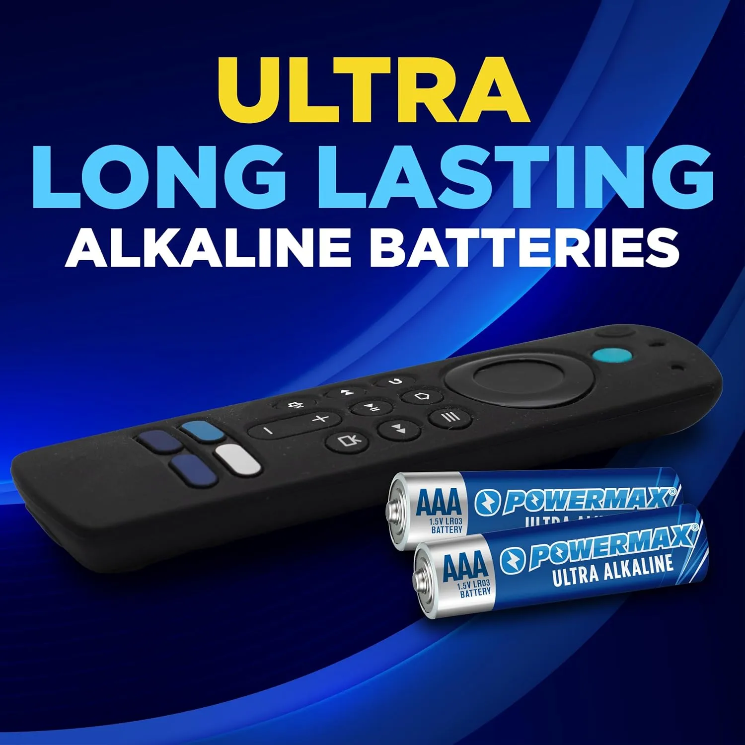 Powermax 24-Count Triple AAA Batteries, Ultra Long Lasting Alkaline Battery, 10-Year Shelf Life, Reclosable Packaging