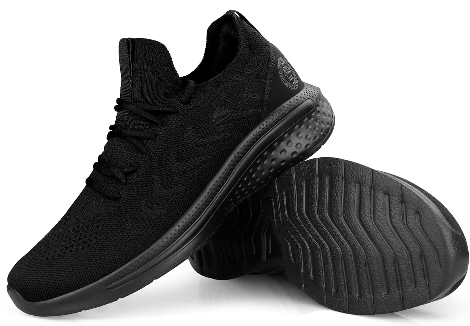 Pujcs Mens Walking Shoes Non Slip Running Shoes Breathable Slip on Sneakers Lightwight Gym Tennis Shoes for Men