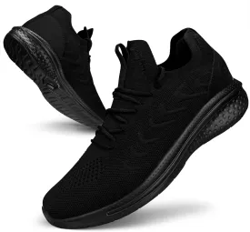 Pujcs Mens Walking Shoes Non Slip Running Shoes Breathable Slip on Sneakers Lightwight Gym Tennis Shoes for Men