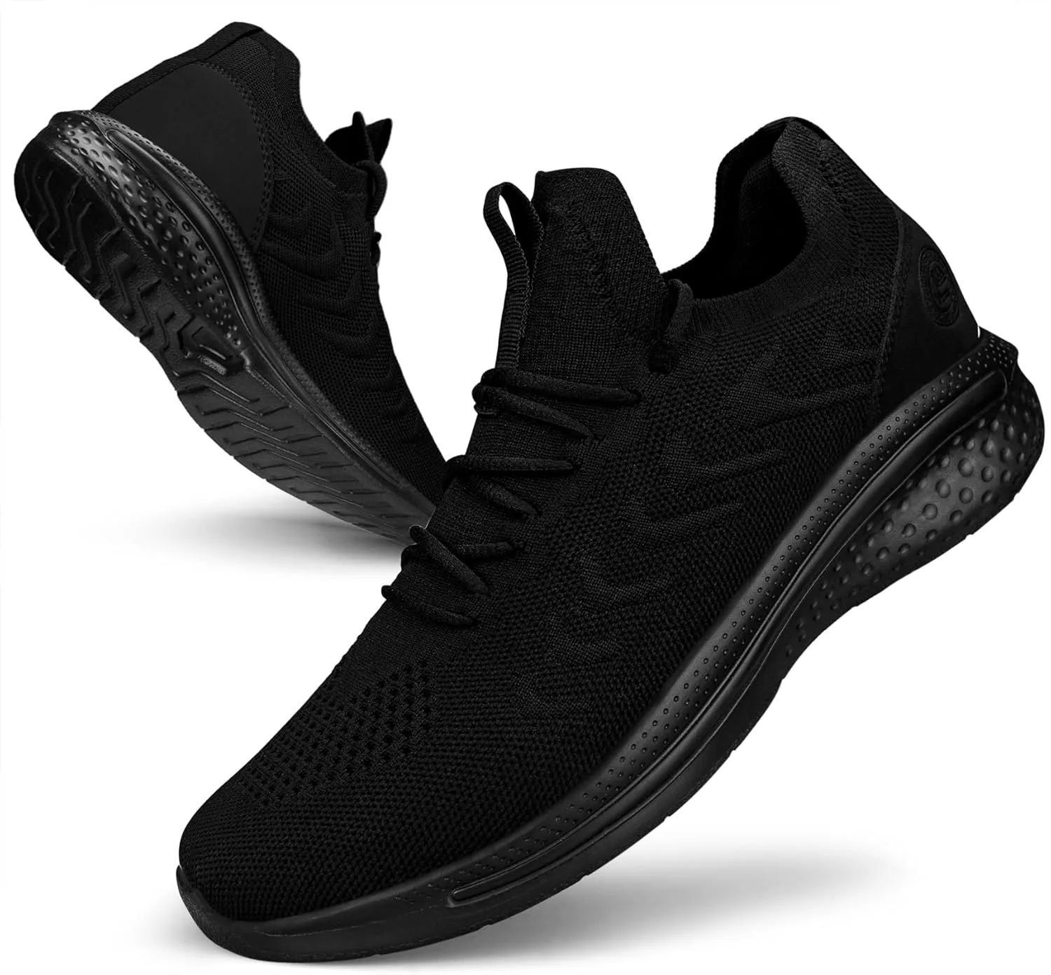 Pujcs Mens Walking Shoes Non Slip Running Shoes Breathable Slip on Sneakers Lightwight Gym Tennis Shoes for Men