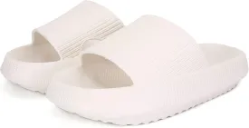 rosyclo Pillow Slippers for Women, Non-Slip Massage Foam Shower Bathroom Home Floor Thick Sole Quick Drying Cloud Cushion Womens Mens Sandals, Soft Comfortable Platform Open Toe Shoes