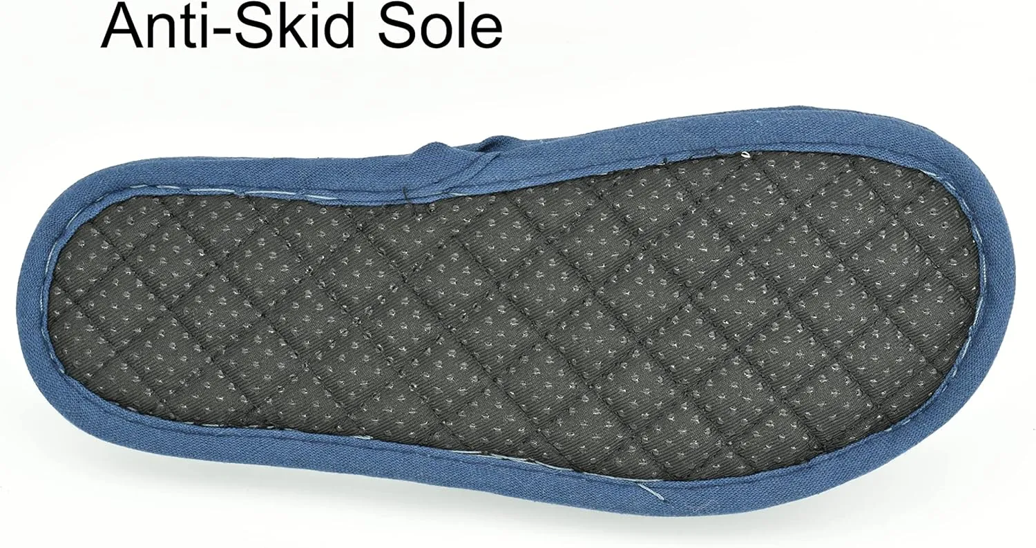 Ultralight Soft Indoor Open Toe Cotton linen Slippers Absorb Sweat Cloth Bottom House Slippers