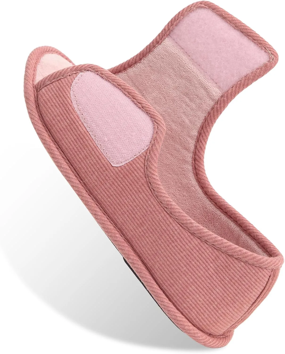 WALKFUN Men's and Women's Diabetic Shoes Open Toe Memory Foam Slippers Adjustable Closure Non-slip House Shoes