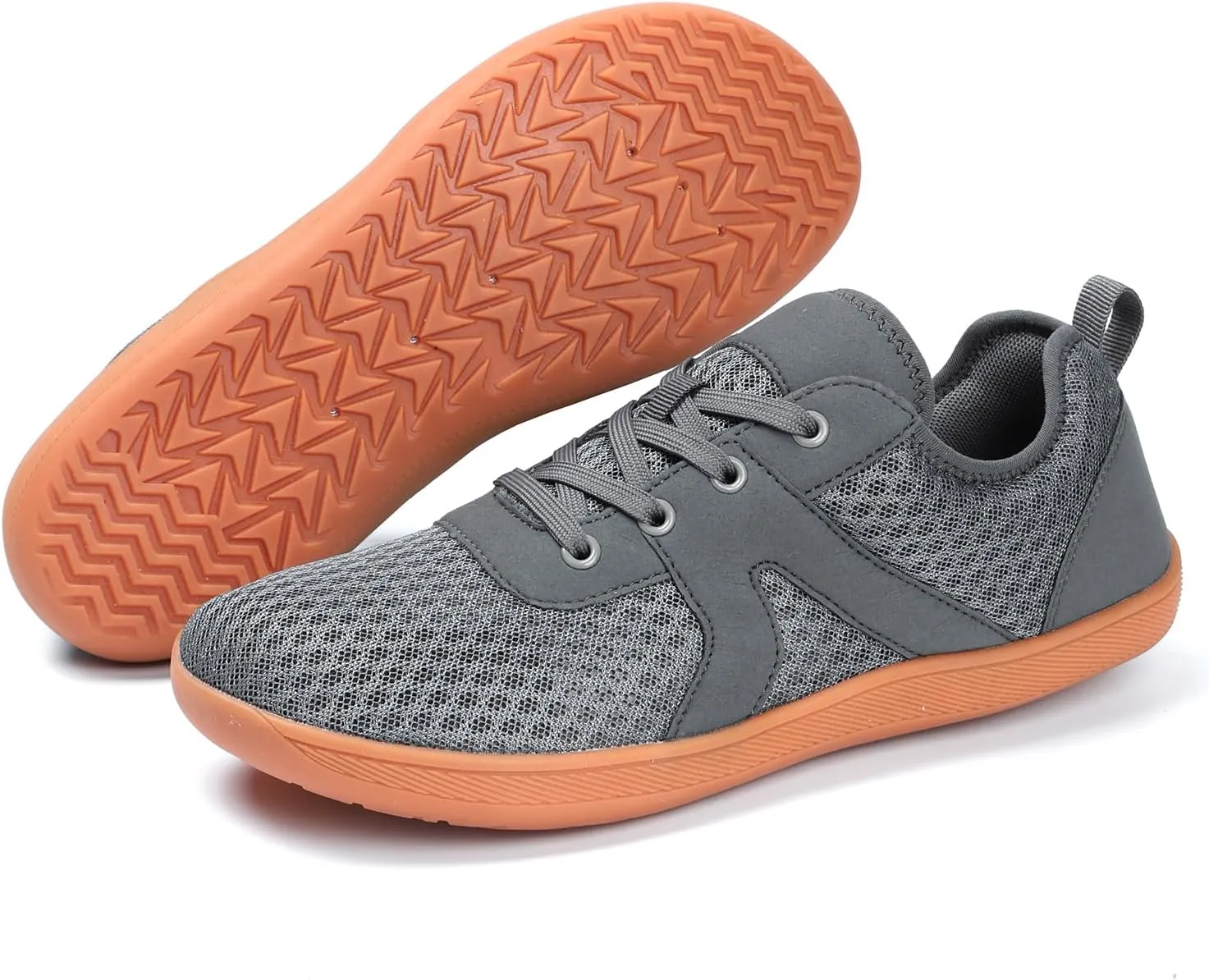 Walking Shoes for Men Wide Toe Zero Drop Extra Wide Width Sneakers Adult Minimalist Barefoot Shoes Men for Running Walking Fishing Hiking Fitness