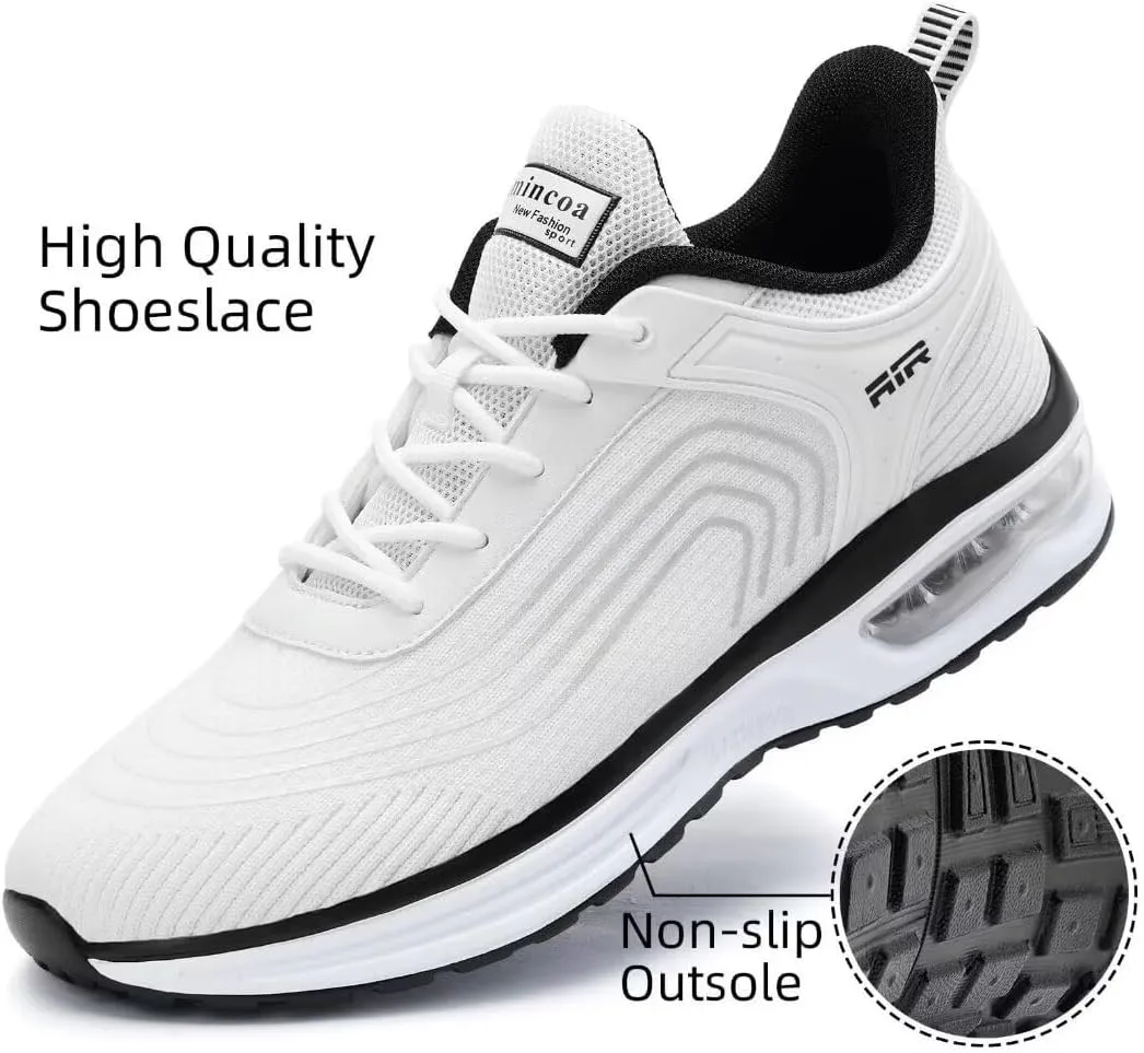 Womens Air Running Shoes Womens Walking Shoes Lightweight Women Sneakers Air Cushion Tennis Shoes for Gym Workout Sports