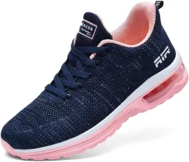 Womens Air Running Shoes Womens Walking Shoes Lightweight Women Sneakers Air Cushion Tennis Shoes for Gym Workout Sports