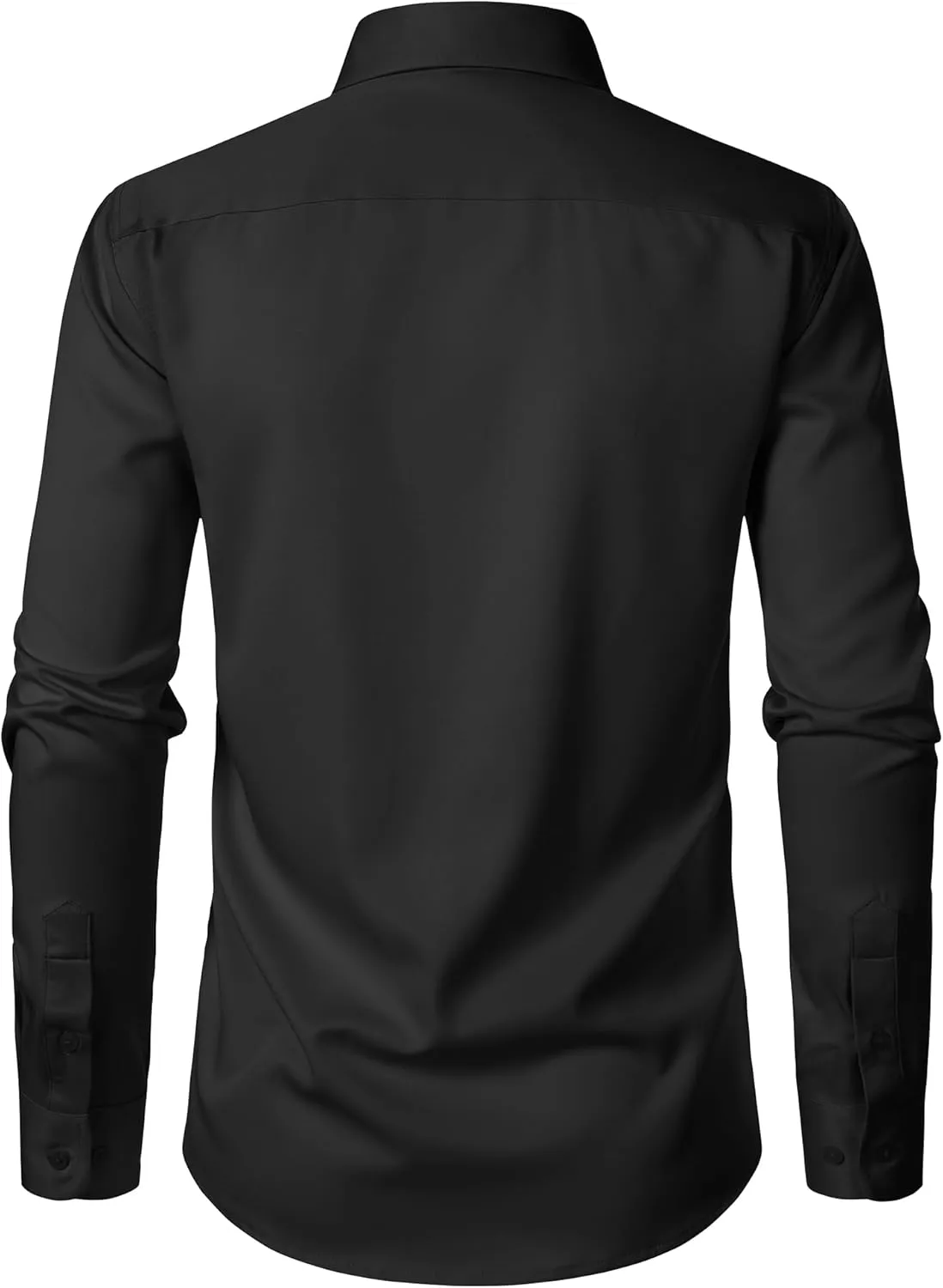 ZEROYAA Men's Wrinkle Free Long Sleeve Dress Shirt Business Casual Modern Slim Fit Button Down Shirts for Wedding and Office