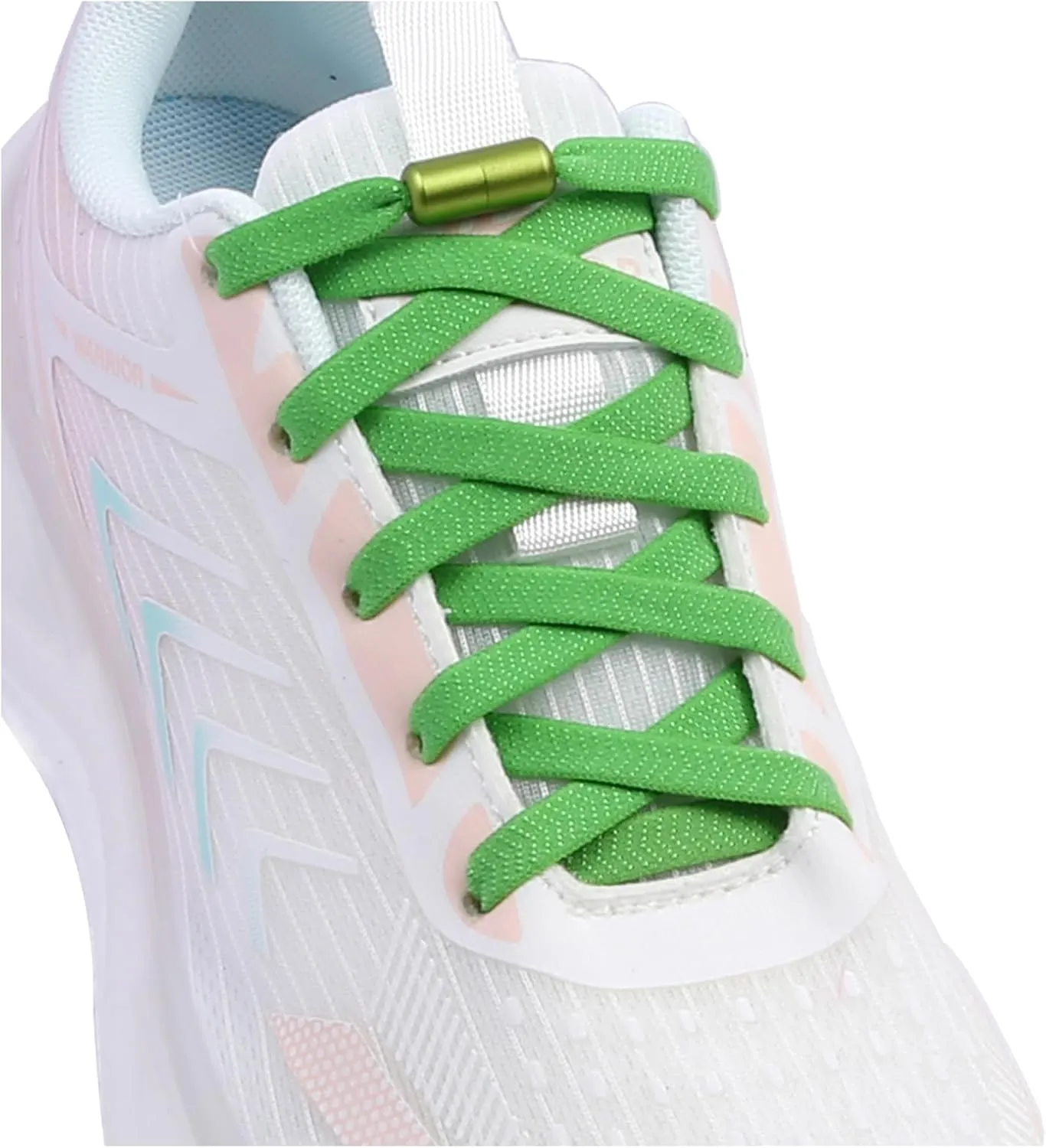 ZHENTOR 2 Pairs Elastic No Tie Shoe Laces for Adults and Kids Shoes, Tieless Flat Shoelaces for Sneakers